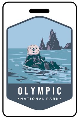 Olympic National Park personalized national park bag tags