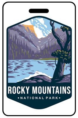Rocky Mountain National Park personalized national park bag tags