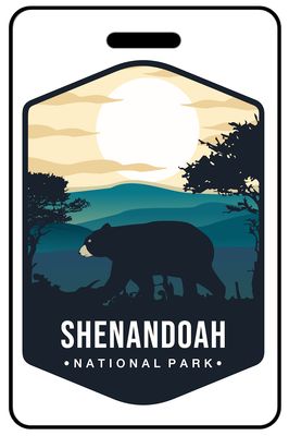 Shenandoah National Park personalized national park bag tags