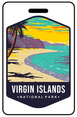 Virgin Islands National Parks personalized national park bag tags