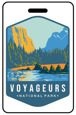 Voyageurs National Park personalized national park bag tags