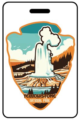 Arrowhead Designs personalized national park bag tags