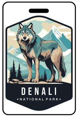 Wildlife Designs personalized national park bag tags