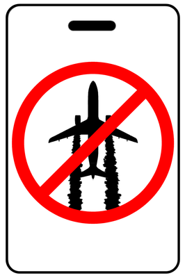 Ban ChemTrails personalized bag tags for ChemTrails