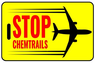 STOP ChemTrails personalized bag tags for ChemTrails
