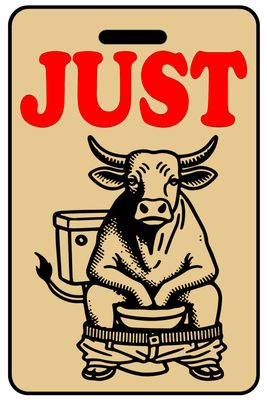 Just Bullshitting funny personalized bag tags