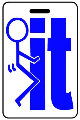 "F" It with Blue Logo