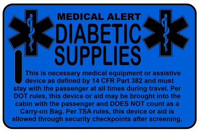 Hi-Viz Carry-On Diabetic Supplies