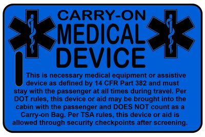 Hi-Viz Carry-On Medical Device
