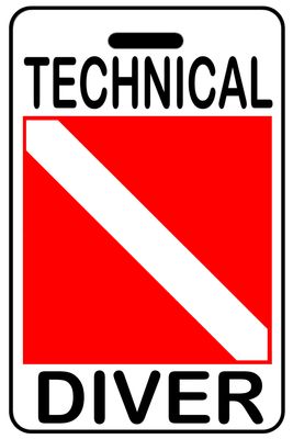 Technical Diver with SCUBA Flag Technical Diver with SCUBA Flag