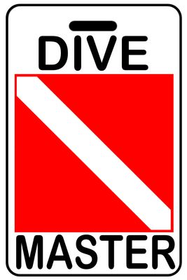 Dive Master with SCUBA Flag