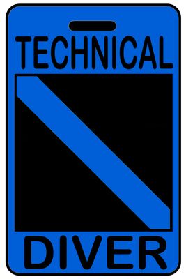 Hi-Viz Technical Diver with SCUBA Flag Hi-Viz Technical Diver with SCUBA Flag