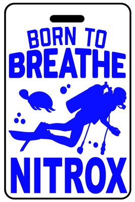 Born to Breathe NITROX with Blue Logo Born to Breathe NITROX with Blue Logo