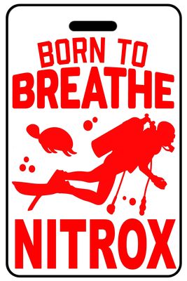 Born to Breathe NITROX with Red Logo Born to Breathe NITROX with Red Logo