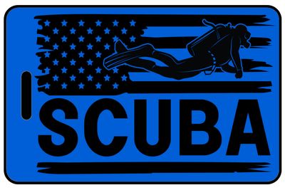 Hi-Viz US Flag with Diver and SCUBA Hi-Viz US Flag with Diver and SCUBA