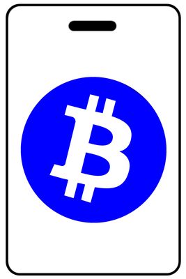 Bitcoin Logo in Blue