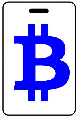 Bitcoin "B" Logo in Blue