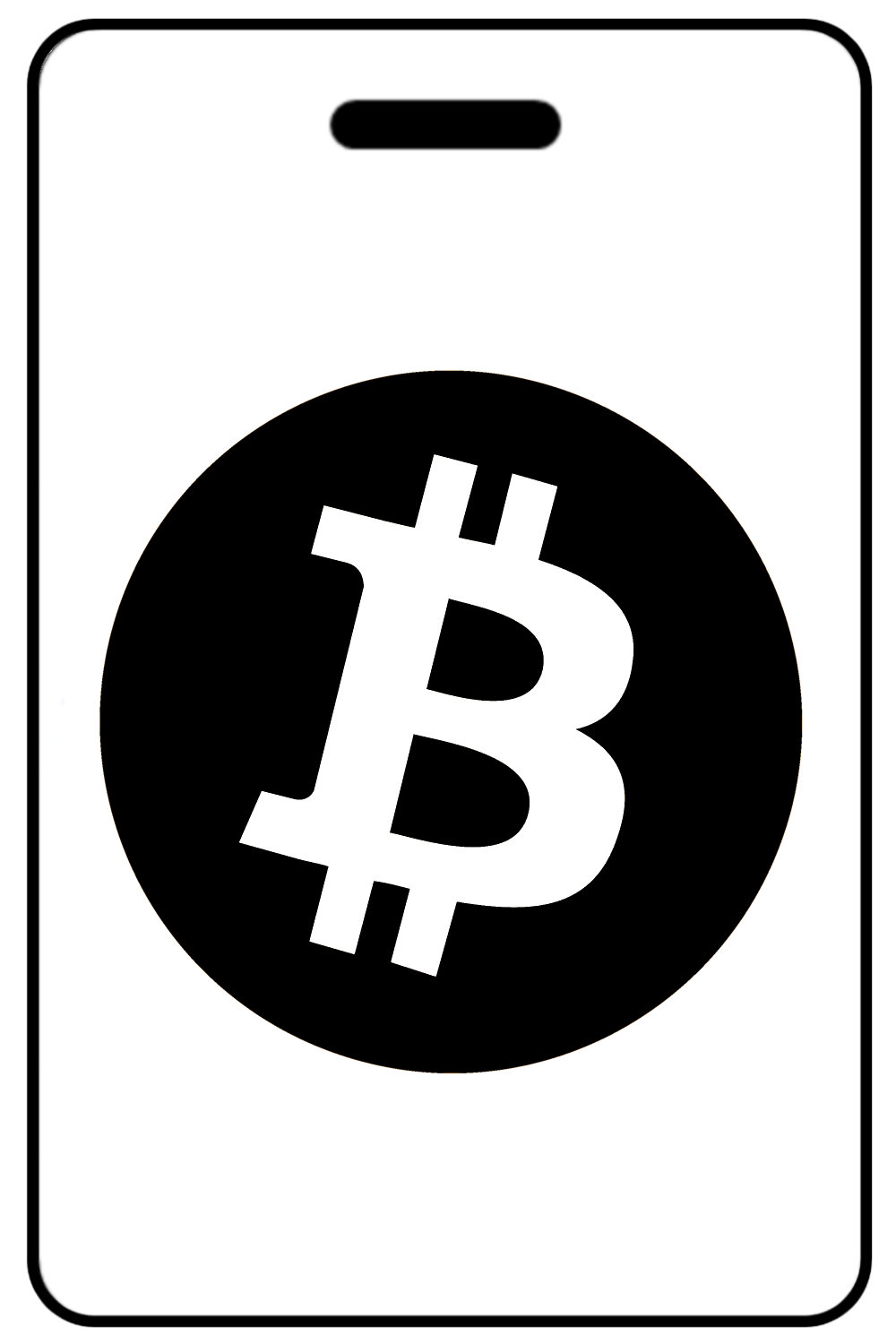 Bitcoin Logo Bitcoin Logo, Tag Color: White
