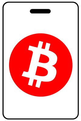 Bitcoin Logo in Red