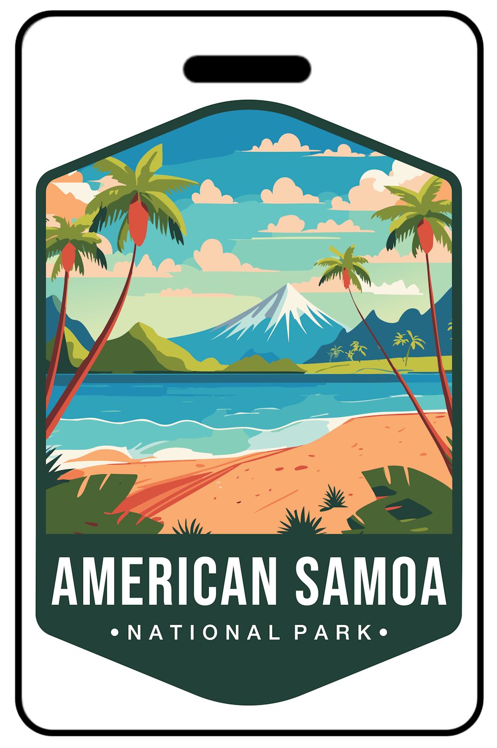 Retro American Samoa National Park Retro American Samoa National Park