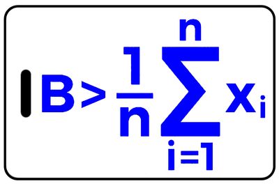 Be Greater Than Average with Blue Logo