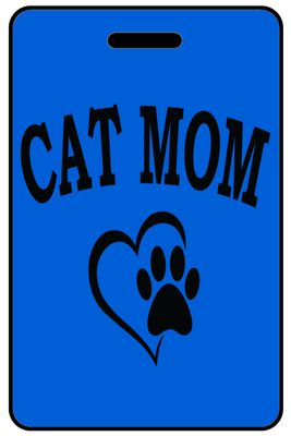 Hi-Viz Cat Mom with Heart and Paw - Portrait