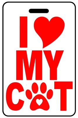 I Heart My Cat in Red