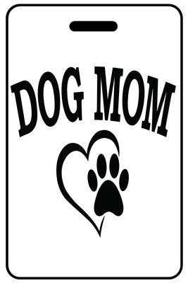 Dog Mom with Heart and Paw - Portrait