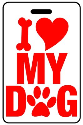I Heart My Dog in Red