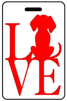 Love with Dog in Red