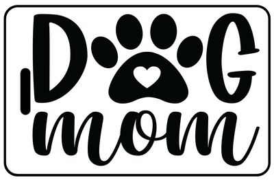 Dog Mom with Paw