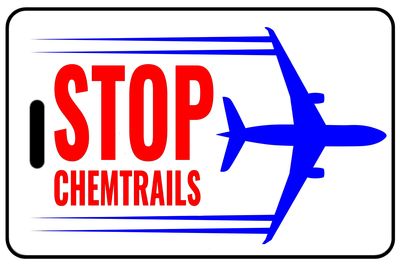 STOP ChemTrails with Blue Logo