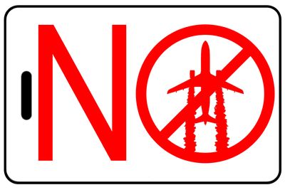 NO ChemTrails with Red Logo