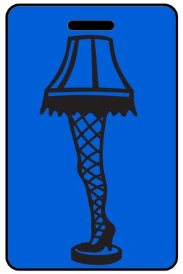 Hi-Viz LAY Christmas Leg Lamp