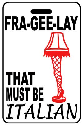 FRA-GEE-LAY Christmas Leg Lamp with Black Logo
