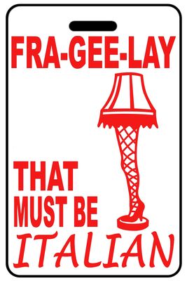 FRA-GEE-LAY Christmas Leg Lamp with Red Logo