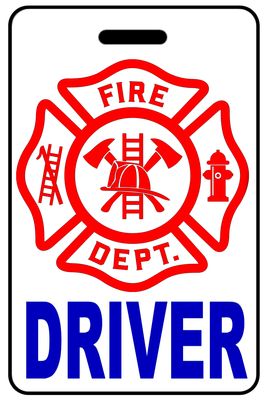 Driver with Firefighter Cross (Blue)