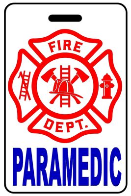 Paramedic with Firefighter Cross (Blue)