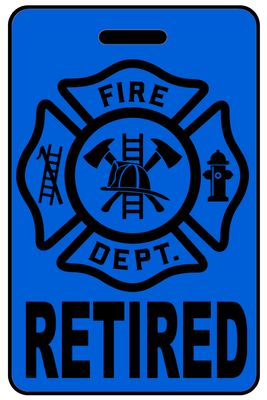 Hi-Viz Retired with Firefighter Cross Hi-Viz Retired with Firefighter Cross