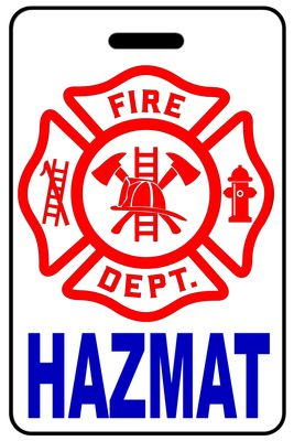HAZMAT with Firefighter Cross (Blue) HAZMAT with Firefighter Cross (Blue)