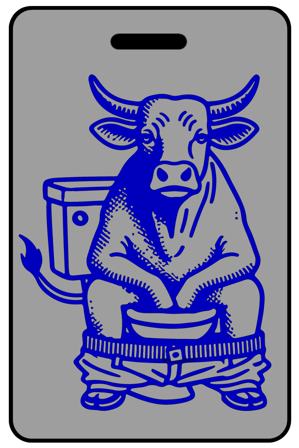 Bullshitting with Blue Logo, Tag Color: Lo-Viz Gray