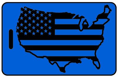 Hi-Viz Lo-Via USA Outline with Flag