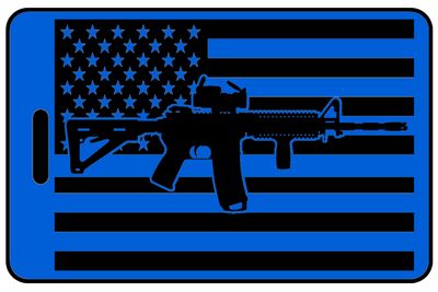 Hi-Viz Lo-Via USA Flag with Black Rifle