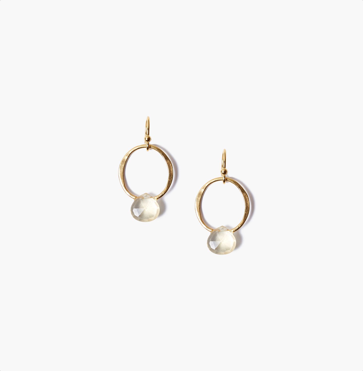 Chan Luu 18k GP Citrine Briolette Earrings
