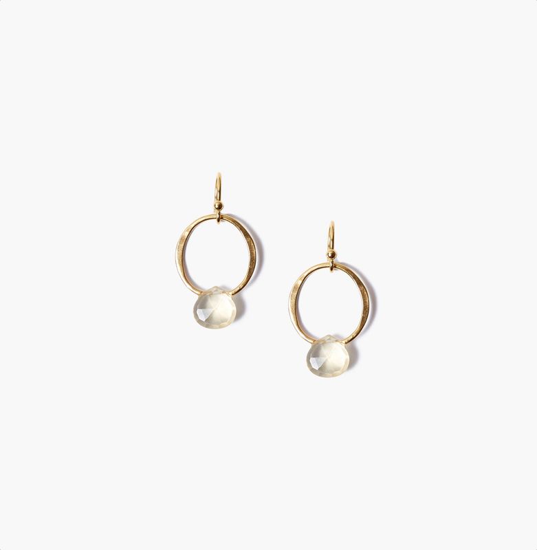 Chan Luu 18k GP Citrine Briolette Earrings