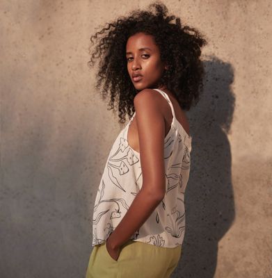 Eve Gravel Oreste Drawstring Top