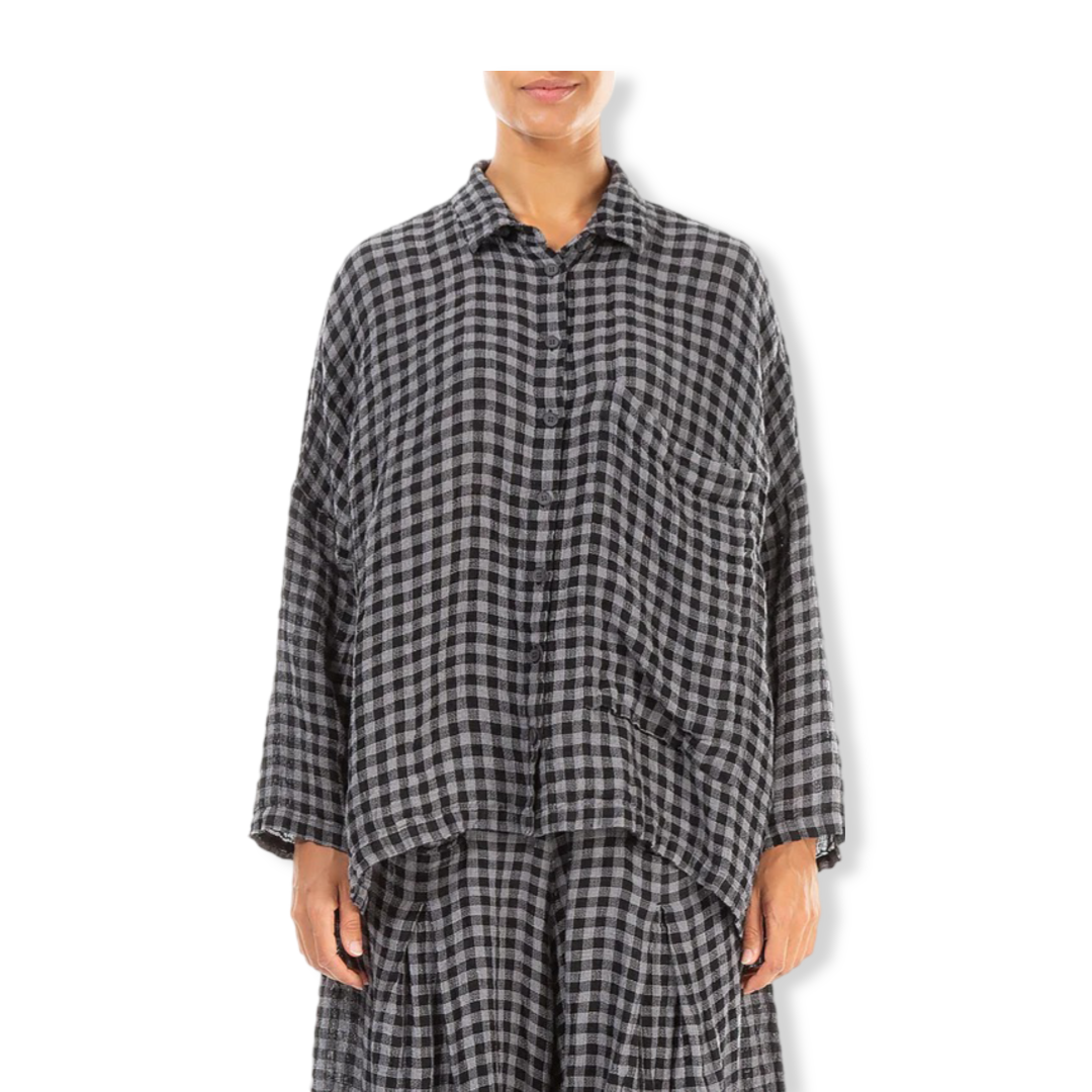 Grizas Checked Linen Jacket