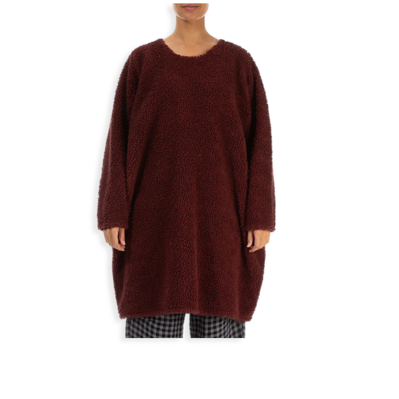 Grizas Cotton Sherpa Teddy Tunic