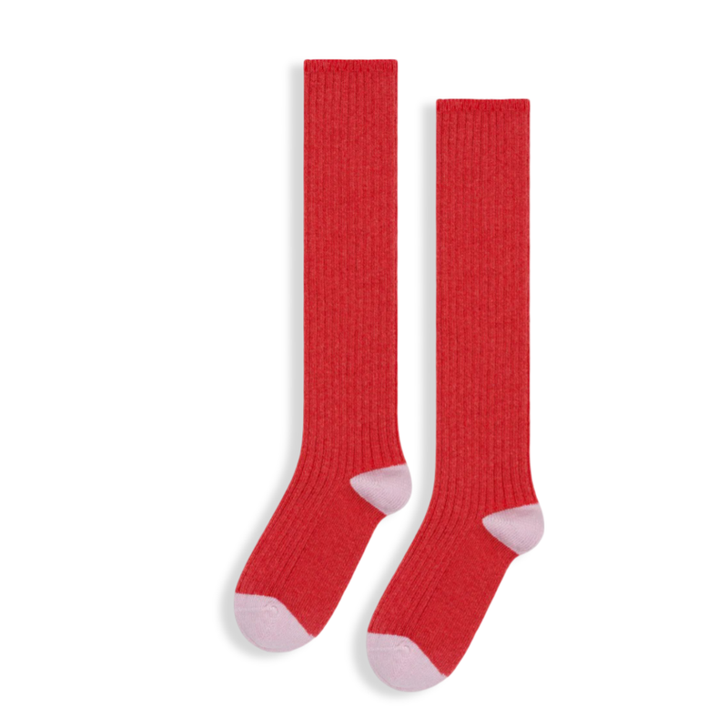 Hansel From Basel Rib Cashmere Knee High Socks