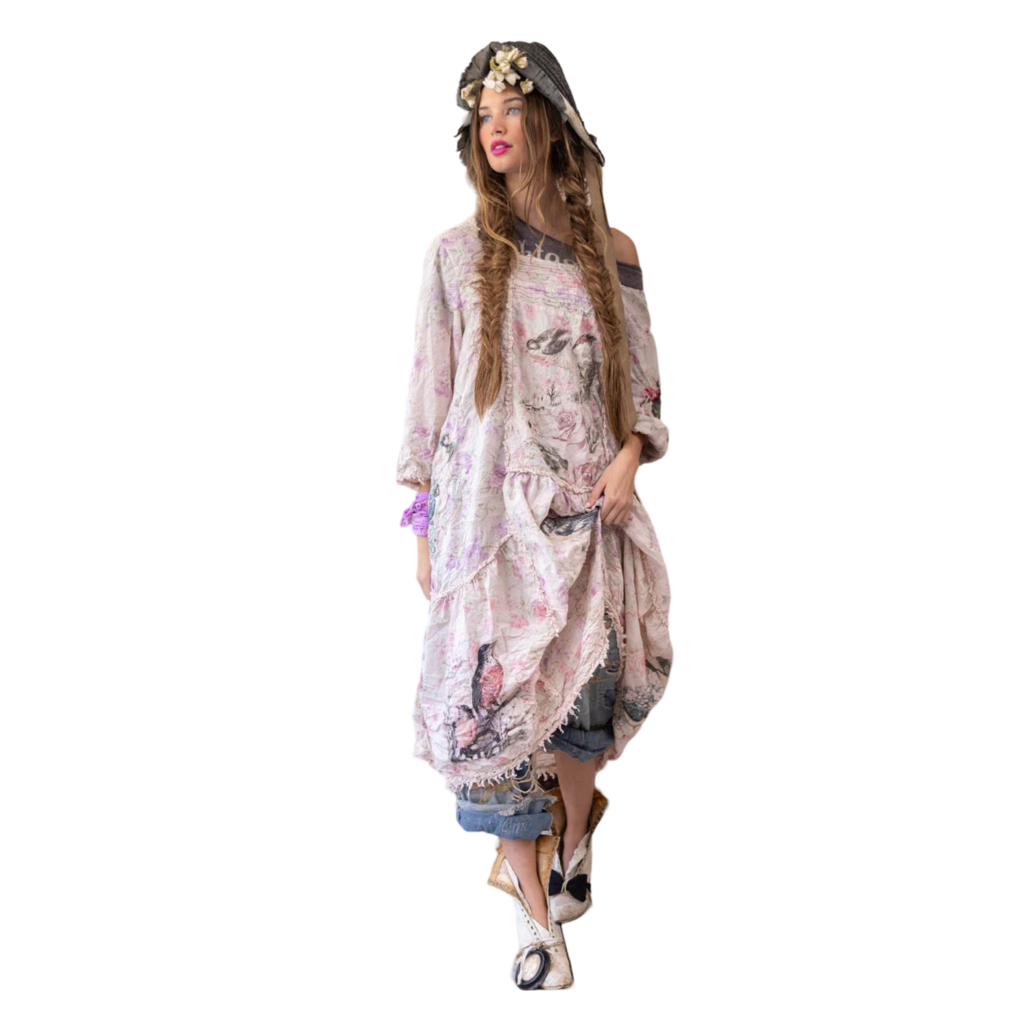 Magnolia Pearl Floral Helenia Dress  874 (Cupid Rose)